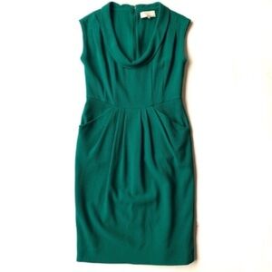 3.1 Phillip Lim Green Silk and Wool Sheath Dress